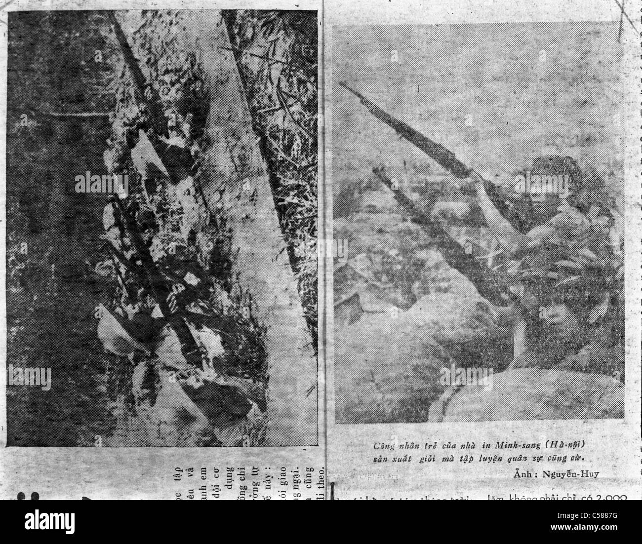 North Vietnamese Newspaper Vietnam War NVA army VC Stock Photo Alamy