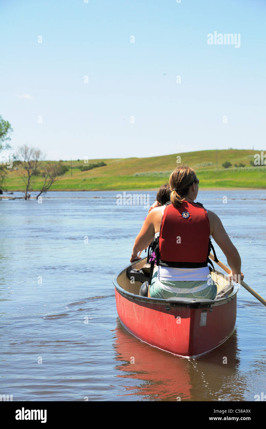 The flooded Souris River in North Dakota, United States Stock Photo Alamy