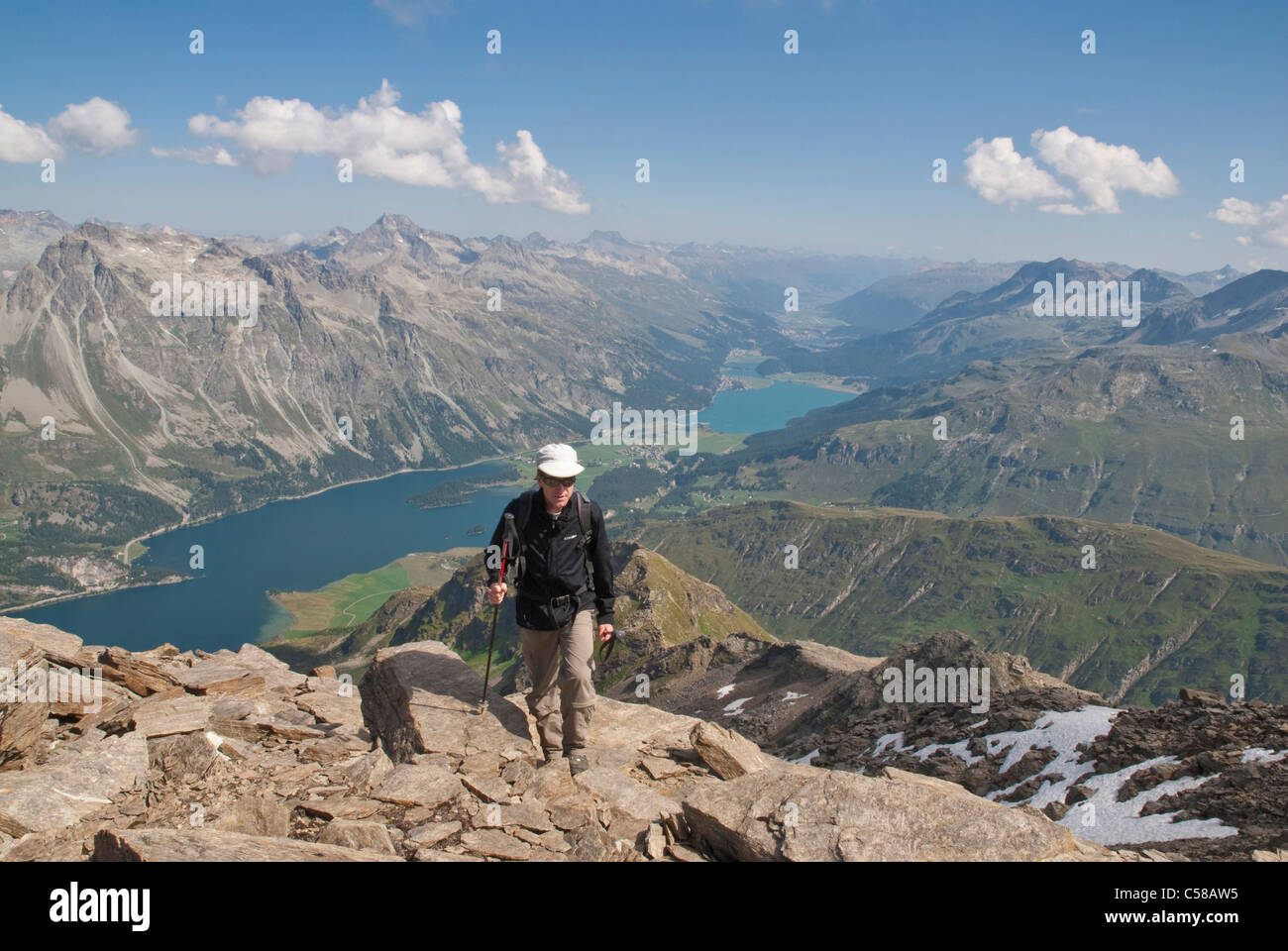 3000, adventure, Alpinism, alpinist, alpine traveller, alpine walking, alpine wandering, mountains, mountain lake, mountaineerin Stock Photo