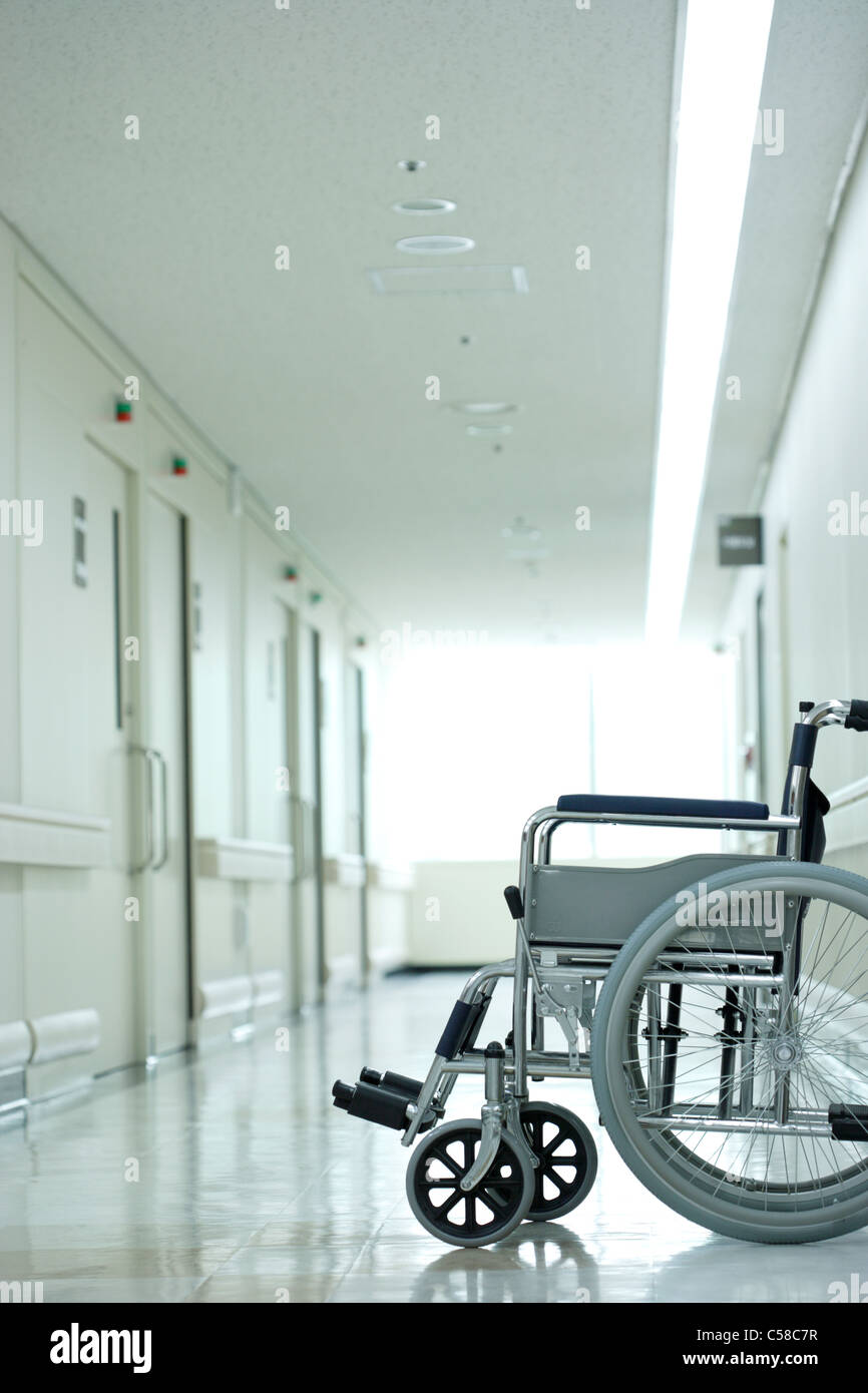 Wheelchair in Hospital Stock Photo Alamy
