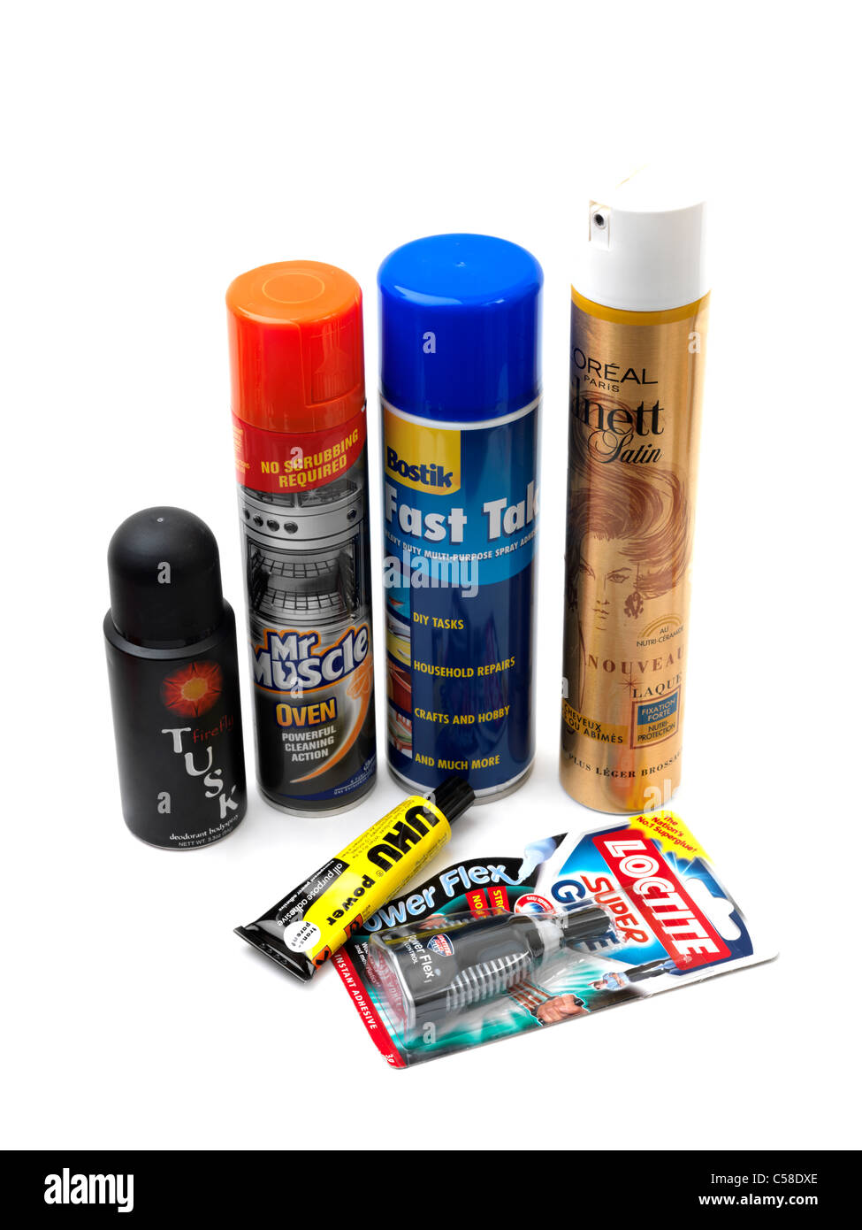 https://c8.alamy.com/comp/C58DXE/various-household-products-that-are-sometimes-used-as-inhalants-C58DXE.jpg