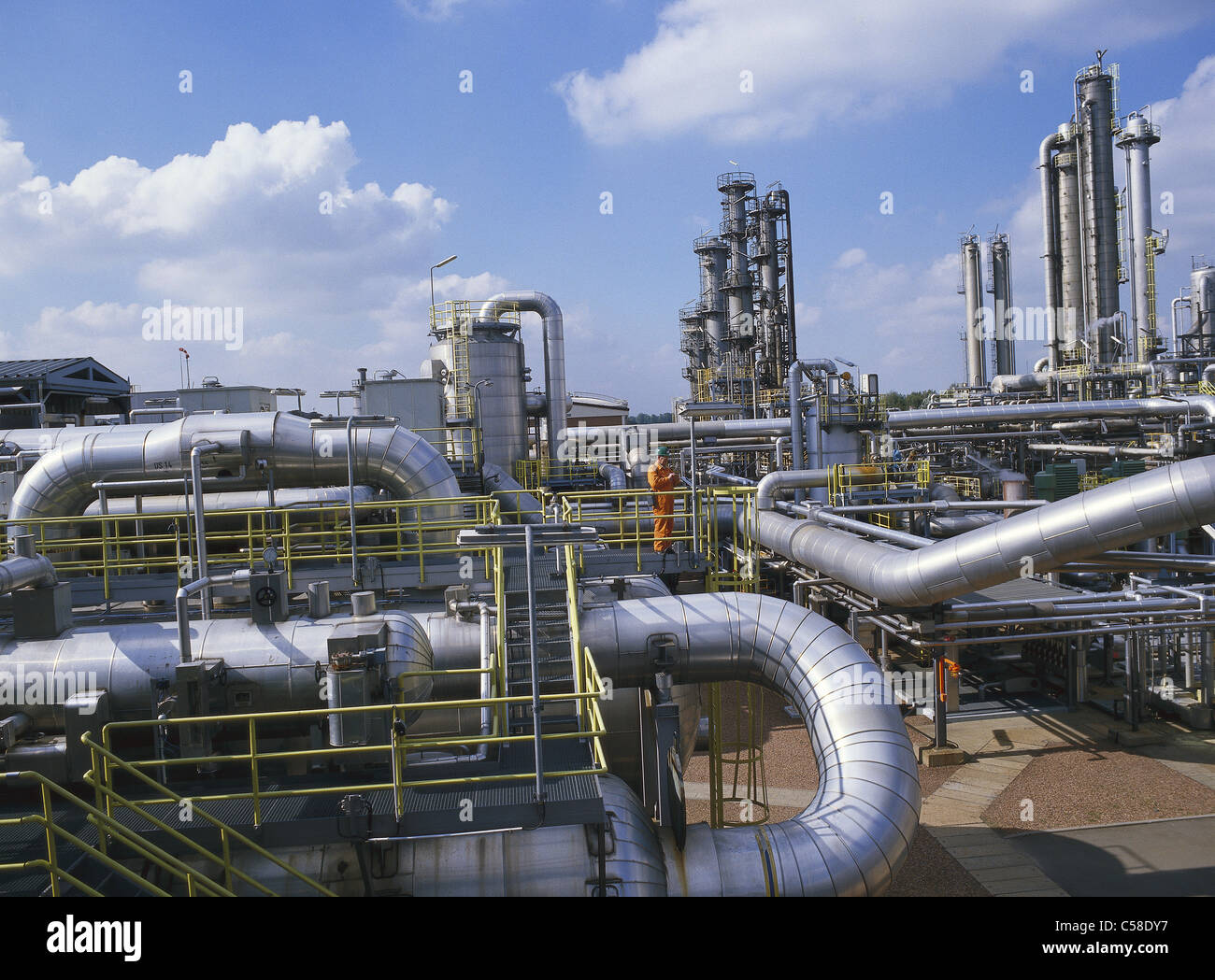 chemical, chemical industry, chemical processing plant, complex,  complexity, factory, factories, gas, industry, industrial, maki Stock Photo  - Alamy