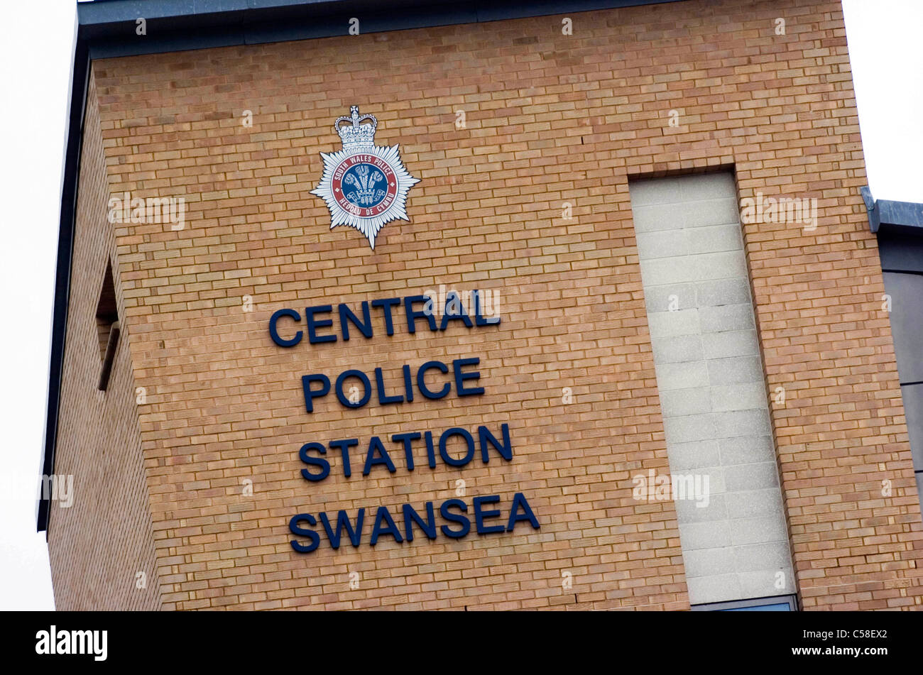 Swansea central police station swansea hires stock photography and
