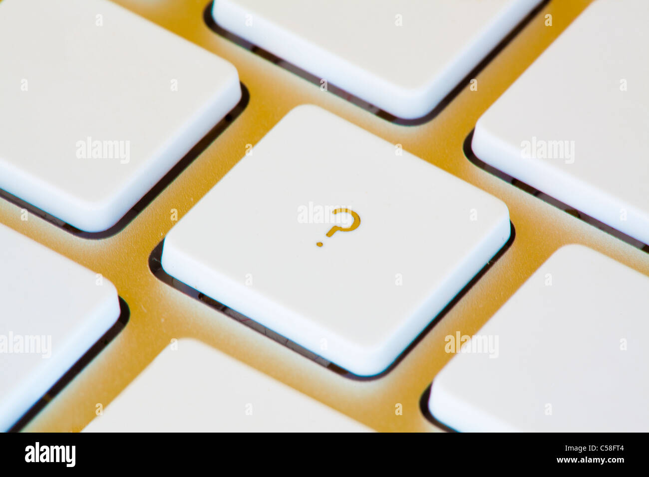 Question mark (?) key on keyboard Stock Photo Alamy