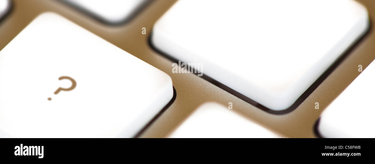 Question mark (?) key on keyboard Stock Photo Alamy