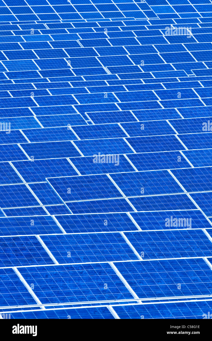 alternative, blue, cell, clean, collector, conservation, eco, ecological, ecology, electric, electrical, electricity, energy, en Stock Photo