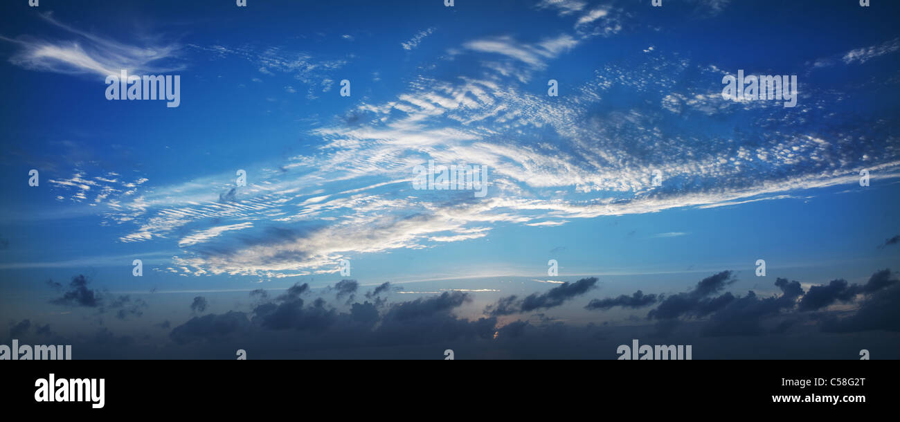 Evening sky panorama in high resolution Stock Photo - Alamy