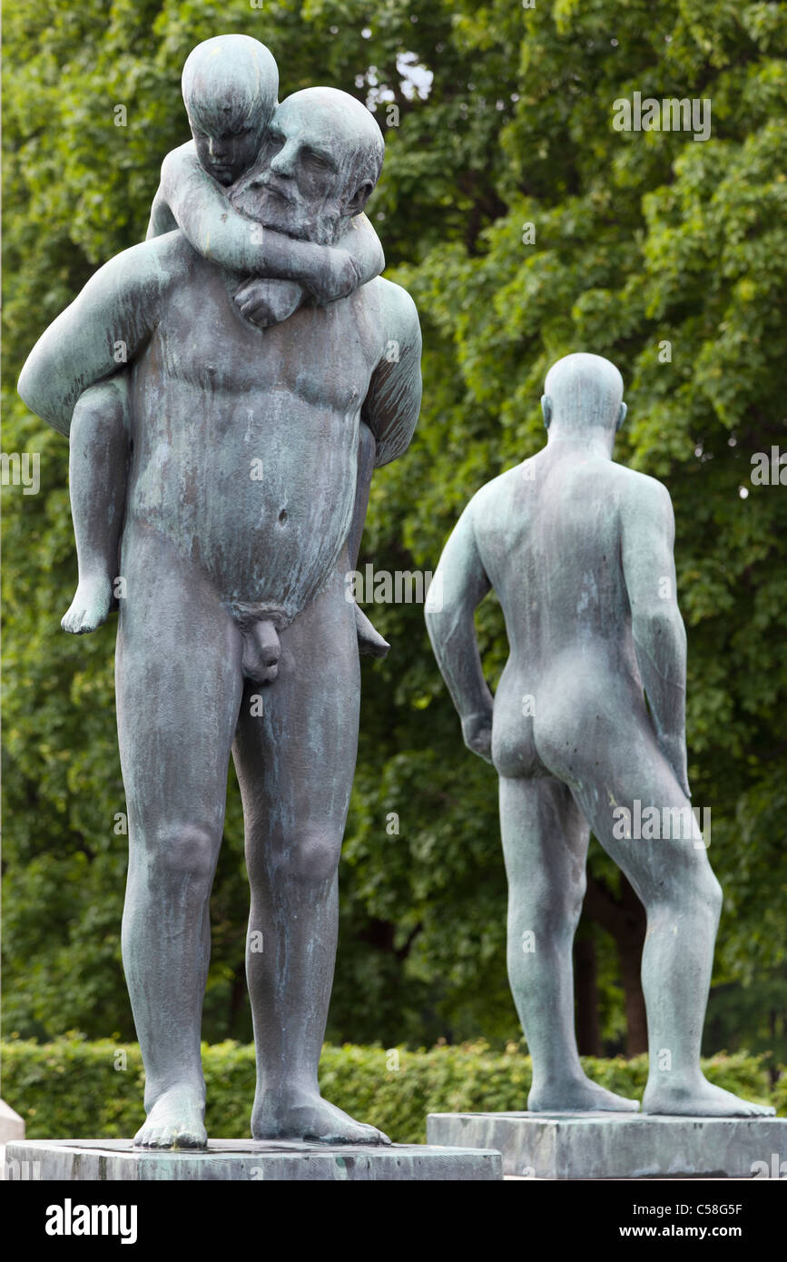 The Vigeland Sculpture Park, Oslo Norway 6 Stock Photo