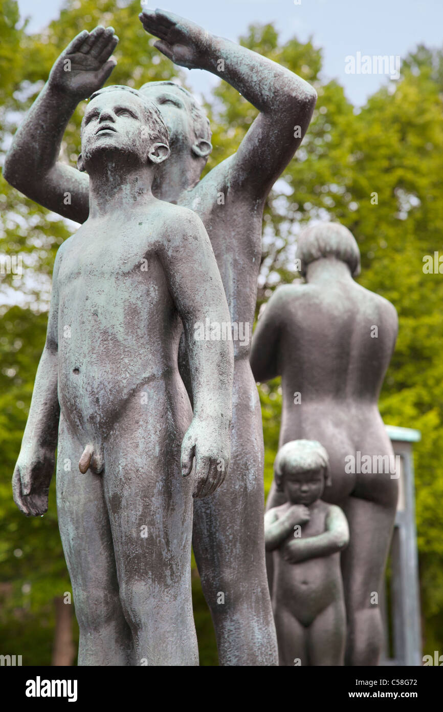 The Vigeland Sculpture Park, Oslo Norway 7 Stock Photo