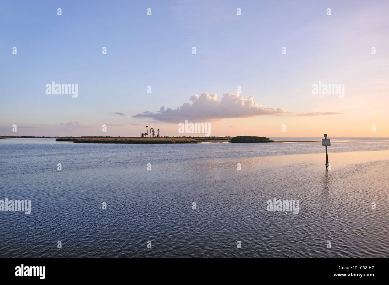 Waterway, Bayport Park, Pine Island, near Spring Hill, Florida, USA, United States, America, sea, water Stock Photo