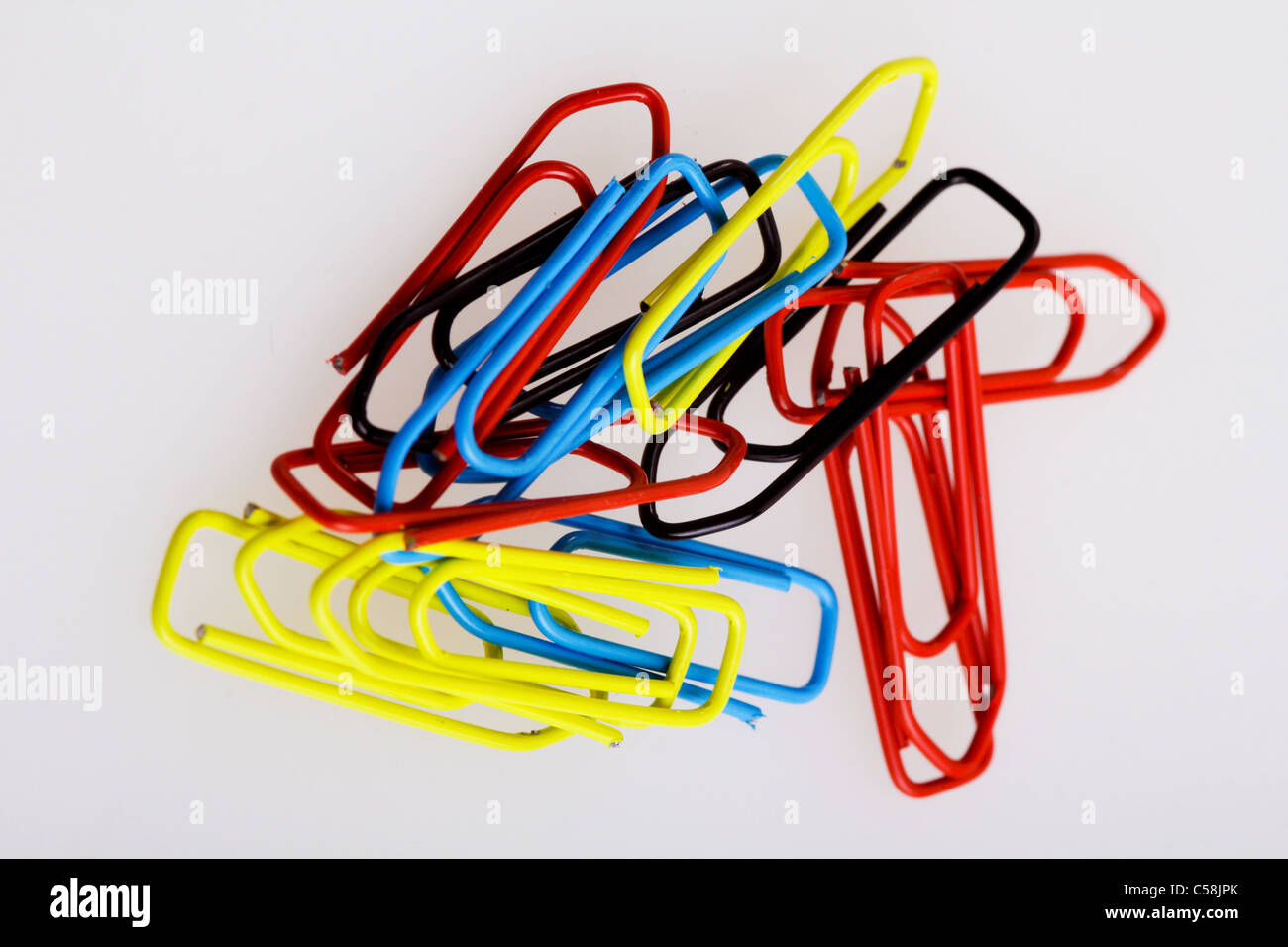 colorful paper clips Stock Photo Alamy