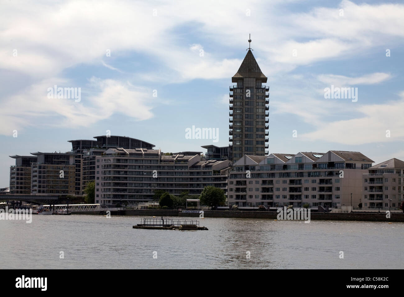 chelsea harbour river thames hammersmith & Fulham london england Stock Photo