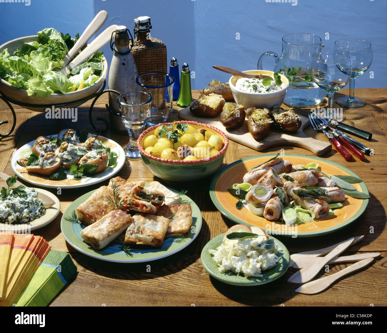 Zucchini roulade hi-res stock photography and images - Alamy