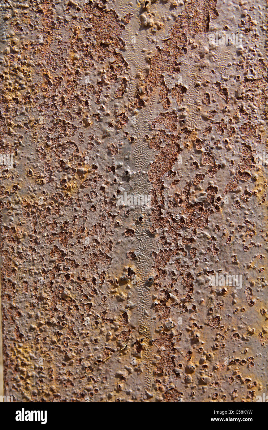 rusty metal plate Stock Photo