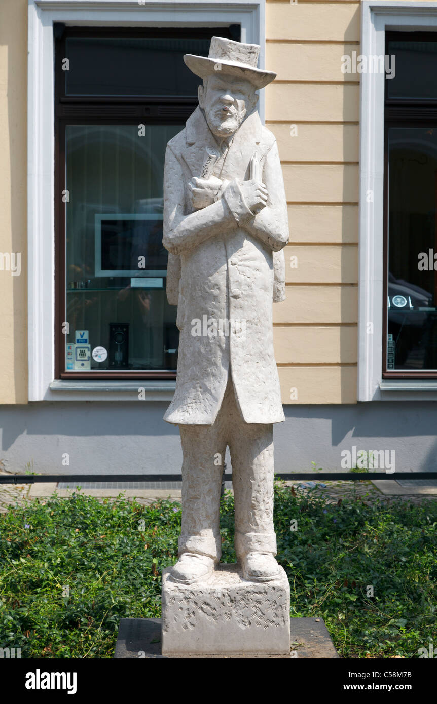 Heinrich Zille statue in Nikolaiviertel, Berlin, Germany Stock Photo