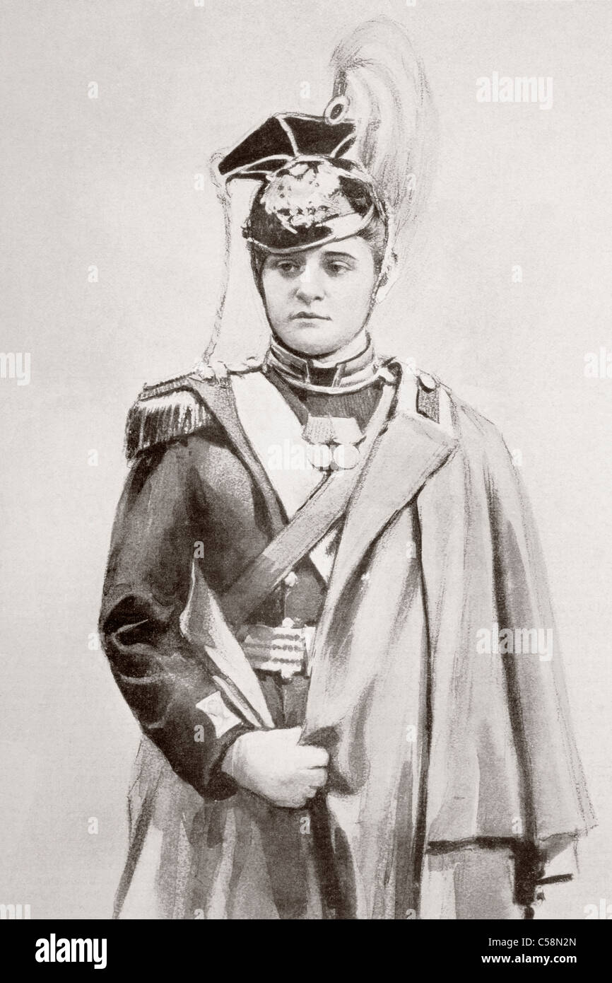 Alix of Hesse and by Rhine later Alexandra Feodorovna Romanova, 1872 – 1918. Empress consort of Russia... Stock Photo