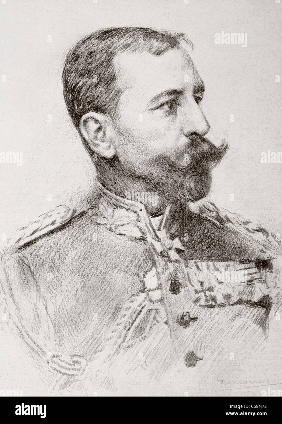 Friedrich Adolf Julius von Bernhardi, 1849 – 1930. Prussian general and military historian. Stock Photo