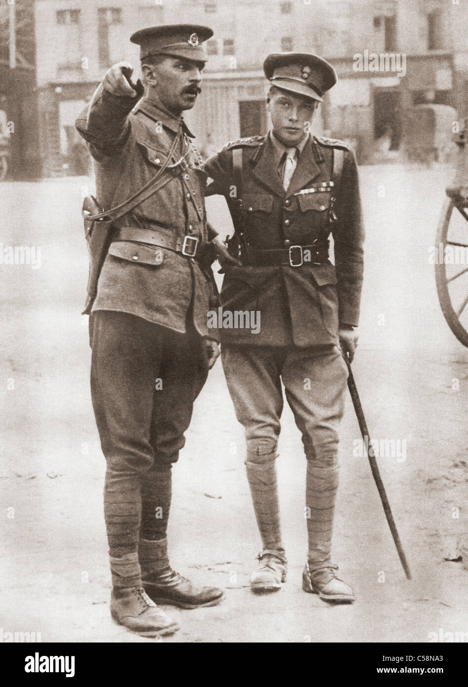 Prince of Wales, later King Edward VIII, in uniform during the First World War in 1914. Stock Photo