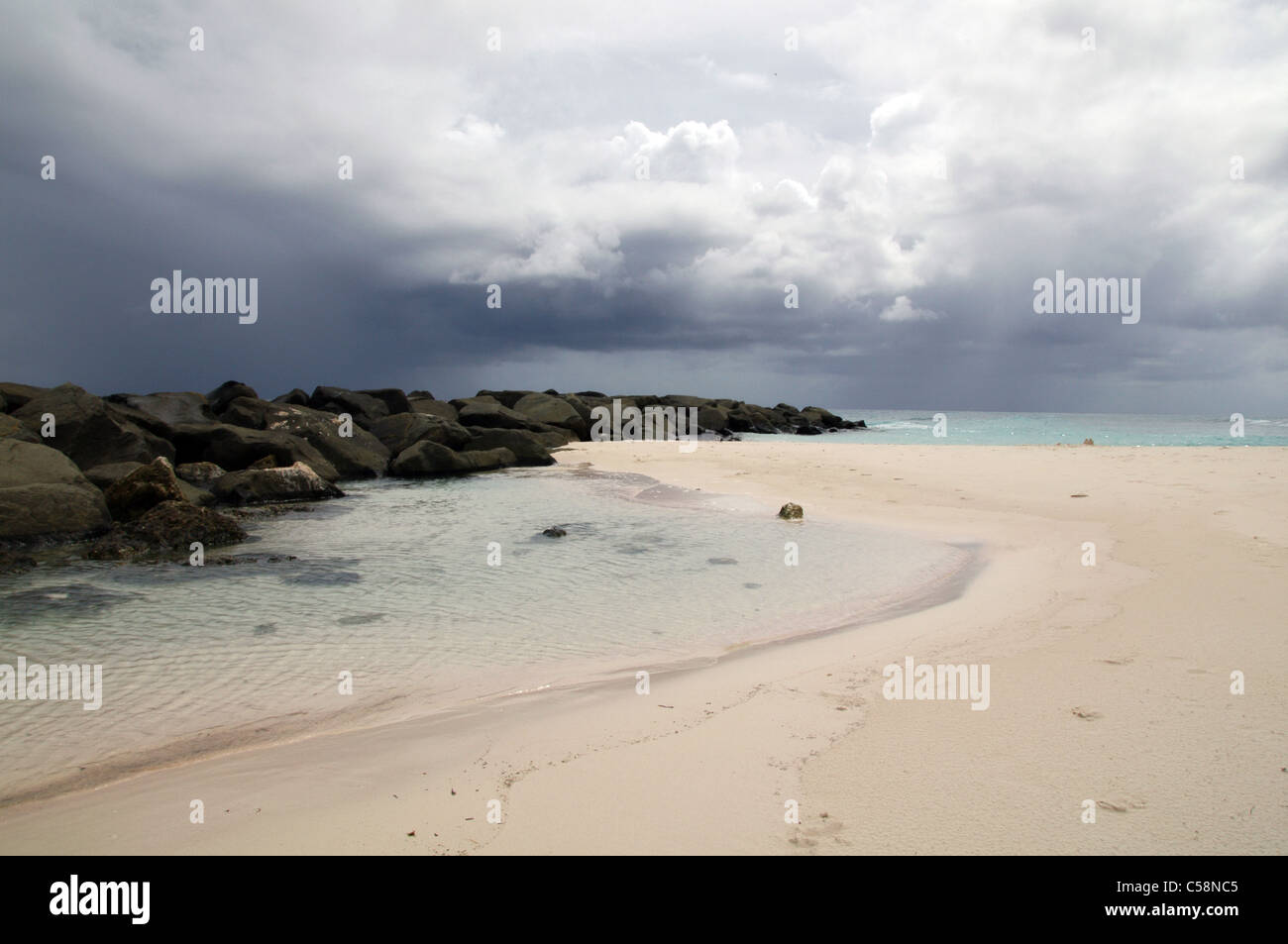 Before the storm, Needhams Point, Barbados Stock Photo
