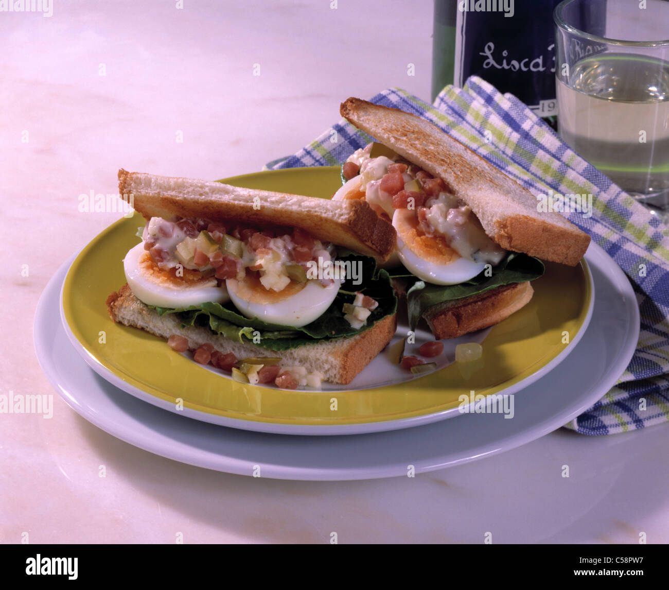 Gammon sandwich Stock Photo Alamy