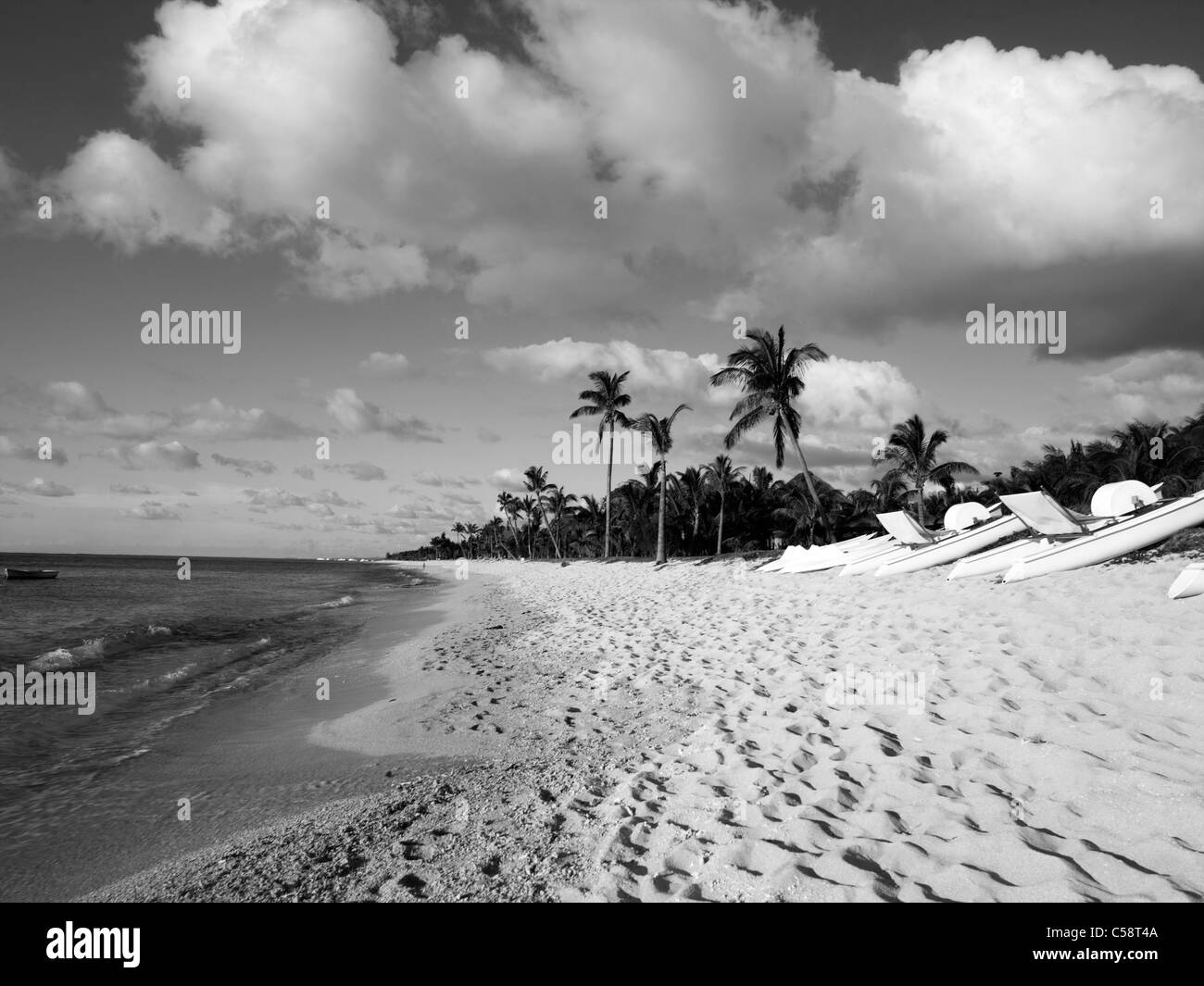 Mourne Beach Mauritius Stock Photo
