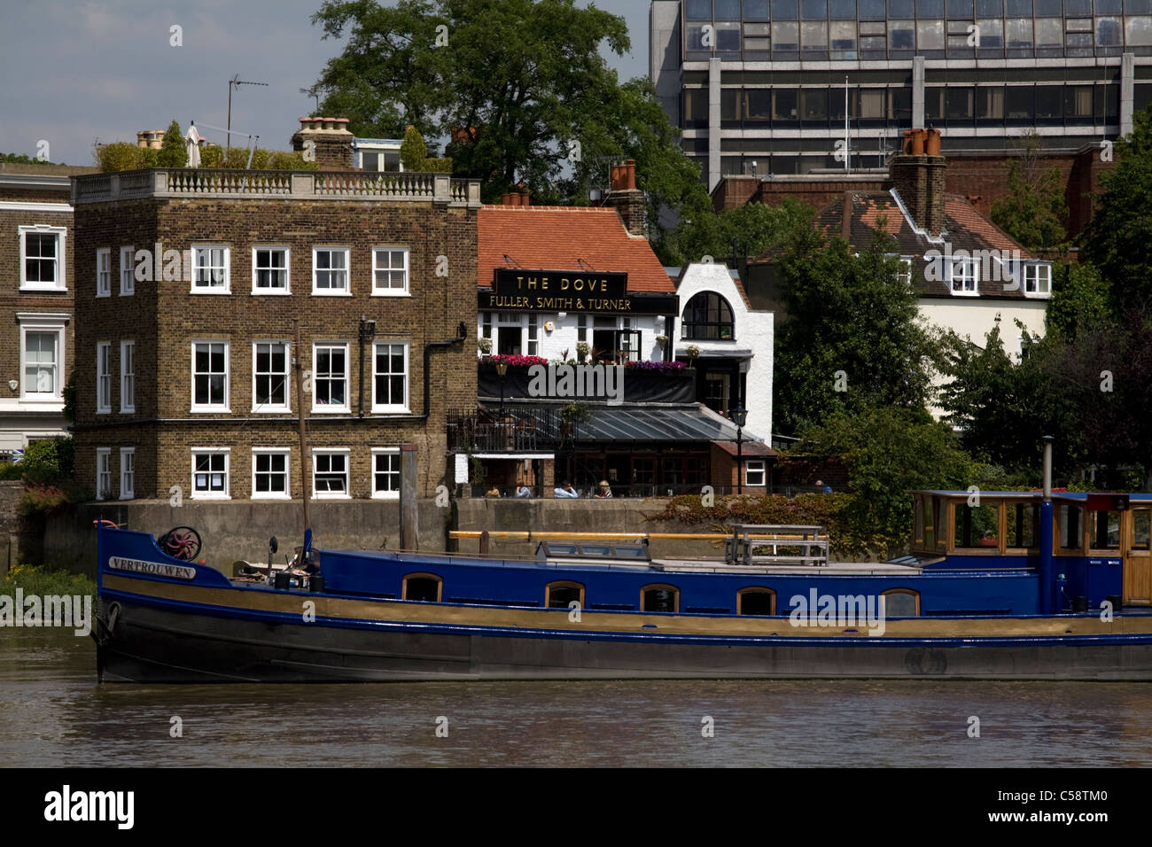 riverside properties hammersmith london england Stock Photo Alamy