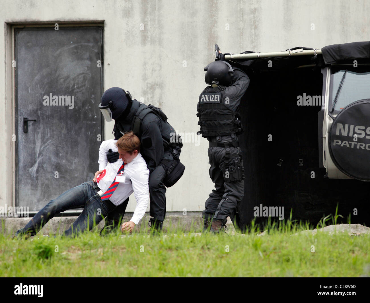 Training area of German police SWAT teams. Hostage rescue units and