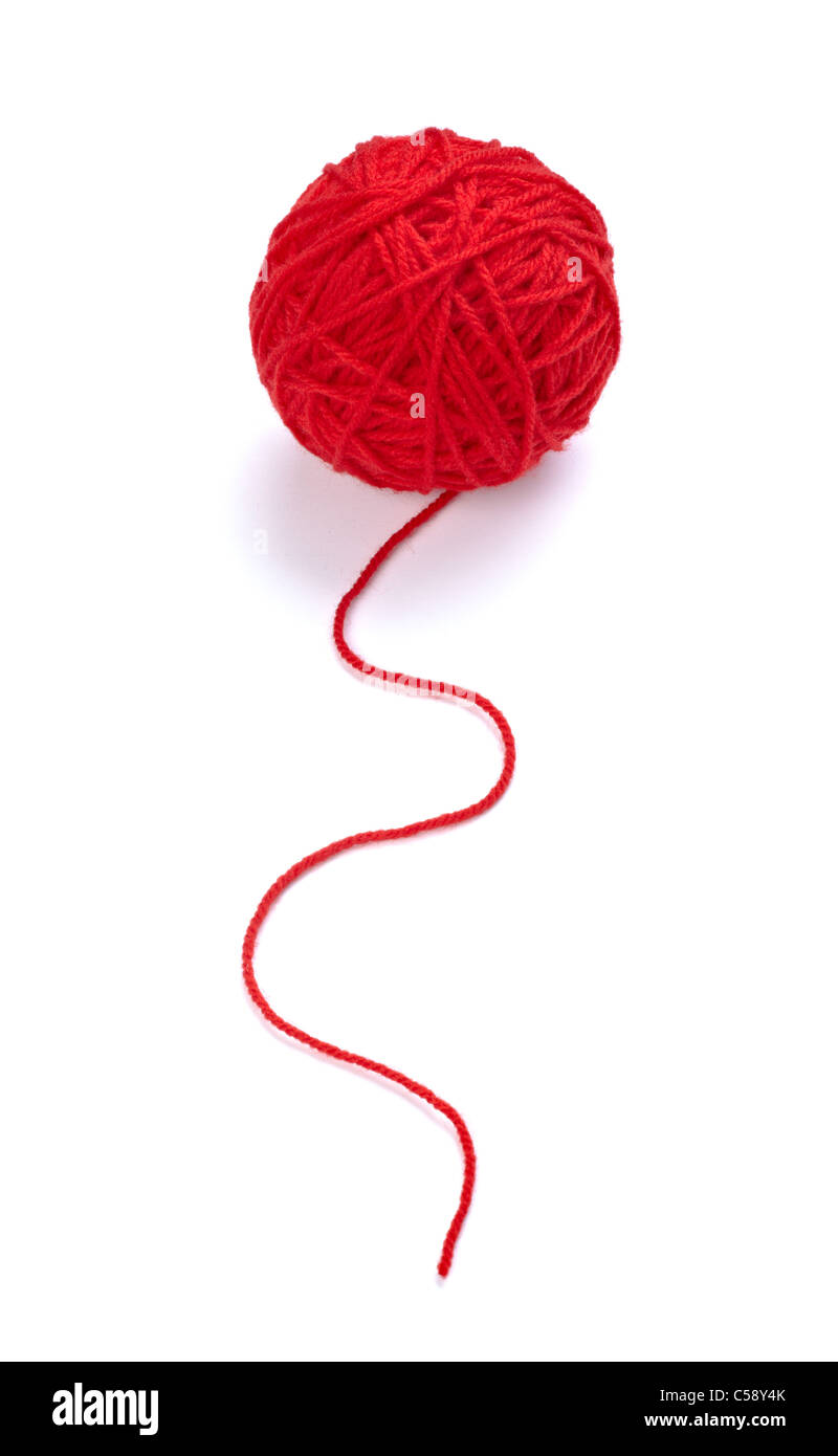 wool knitting Stock Photo