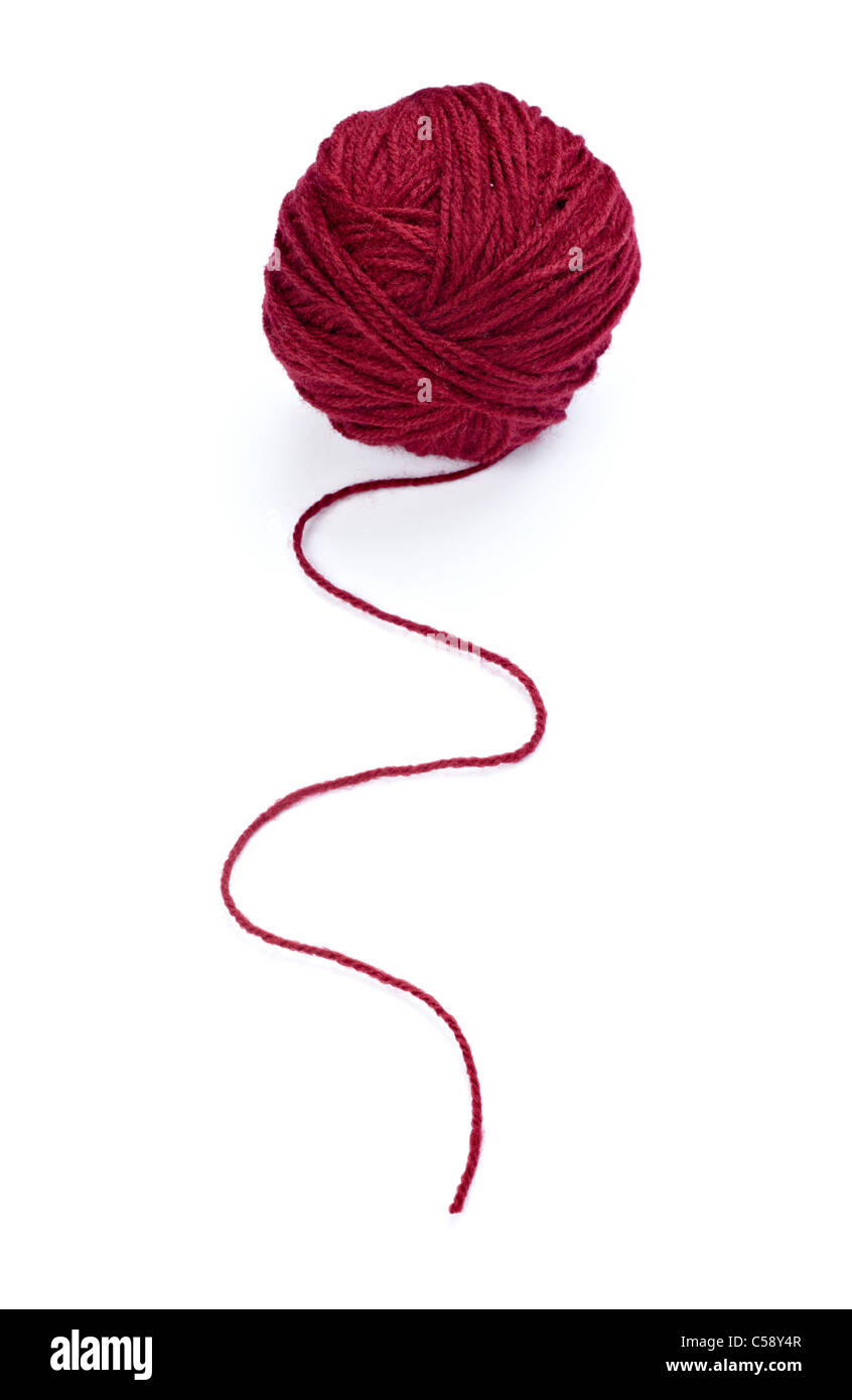 wool knitting Stock Photo