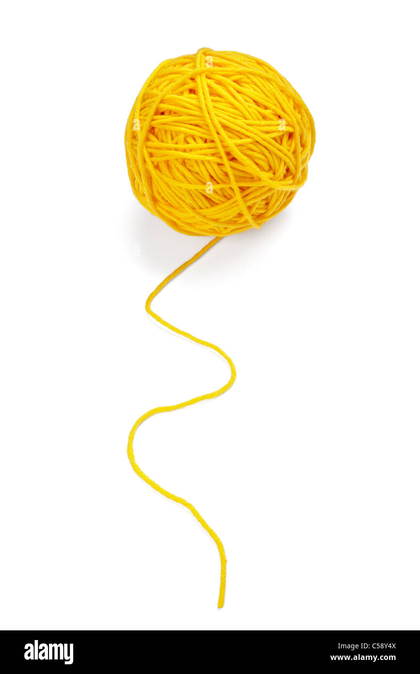 wool knitting Stock Photo