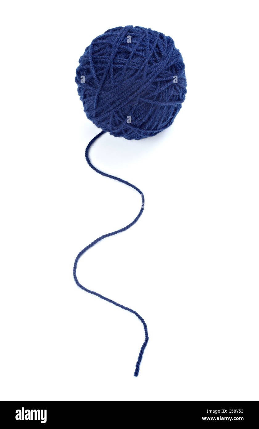 wool knitting Stock Photo