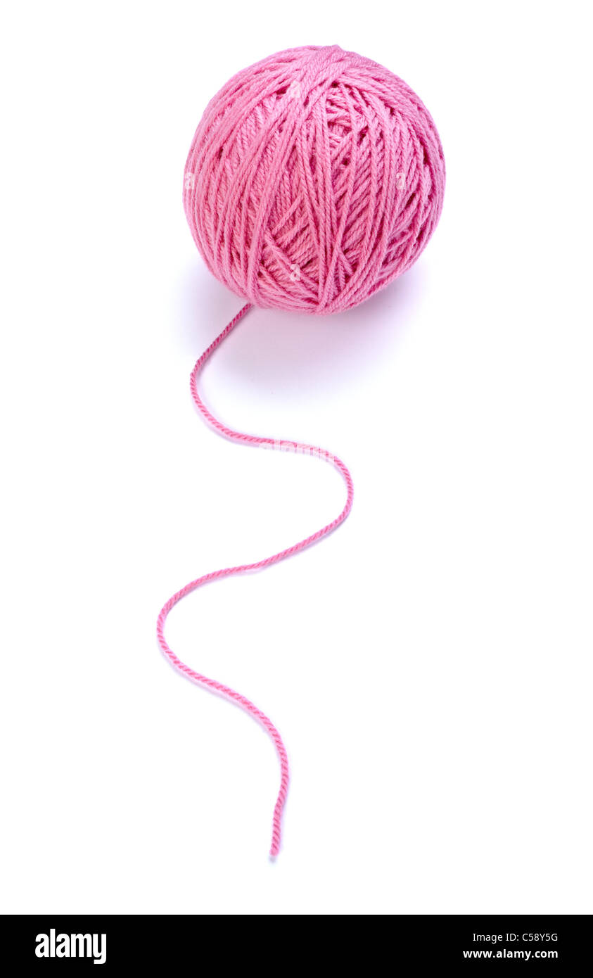 wool knitting Stock Photo