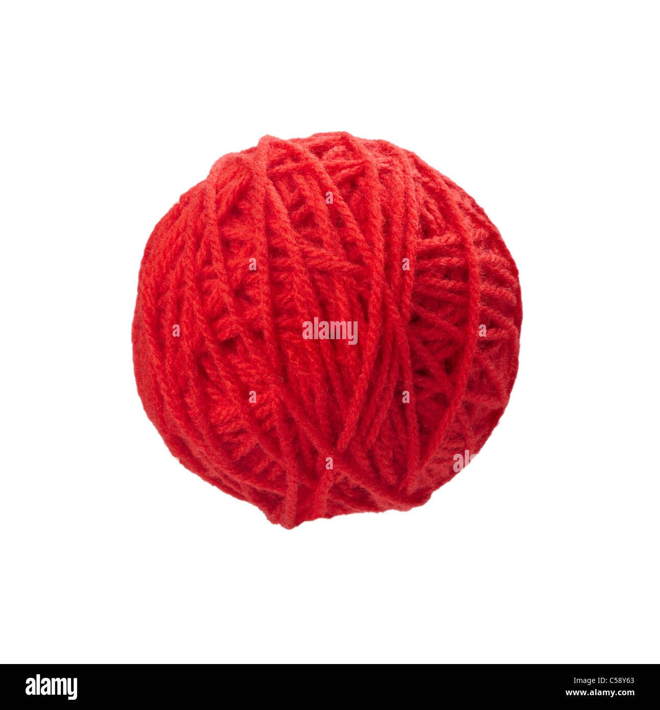 wool knitting Stock Photo