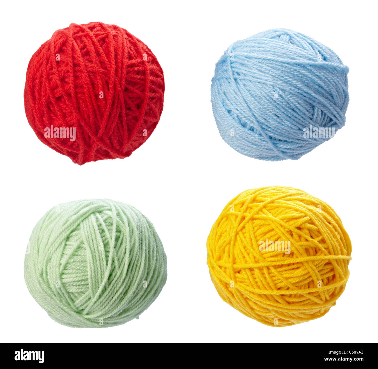 wool knitting Stock Photo