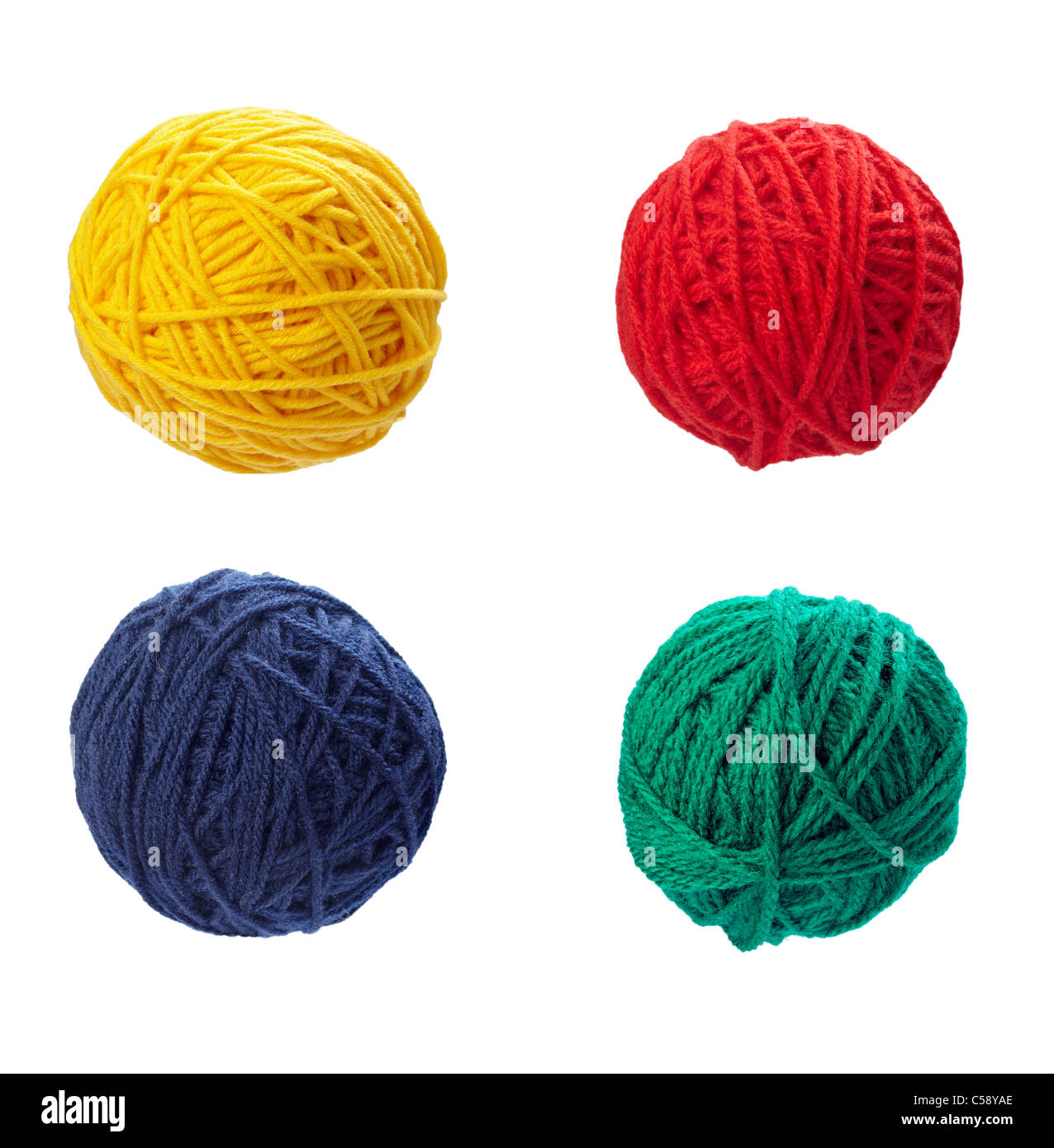 wool knitting Stock Photo