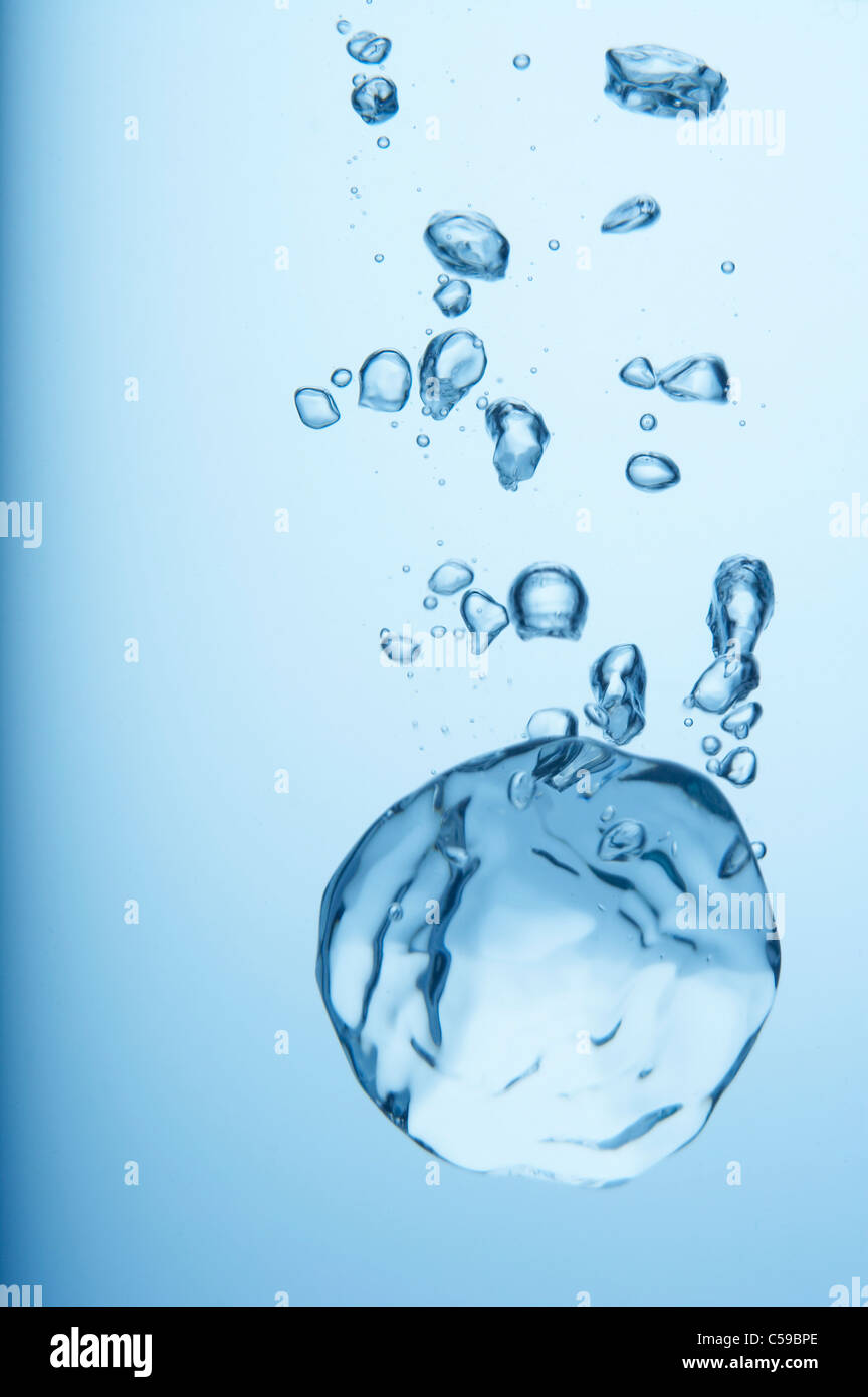 Closeup of bubble in water Stock Photo Alamy