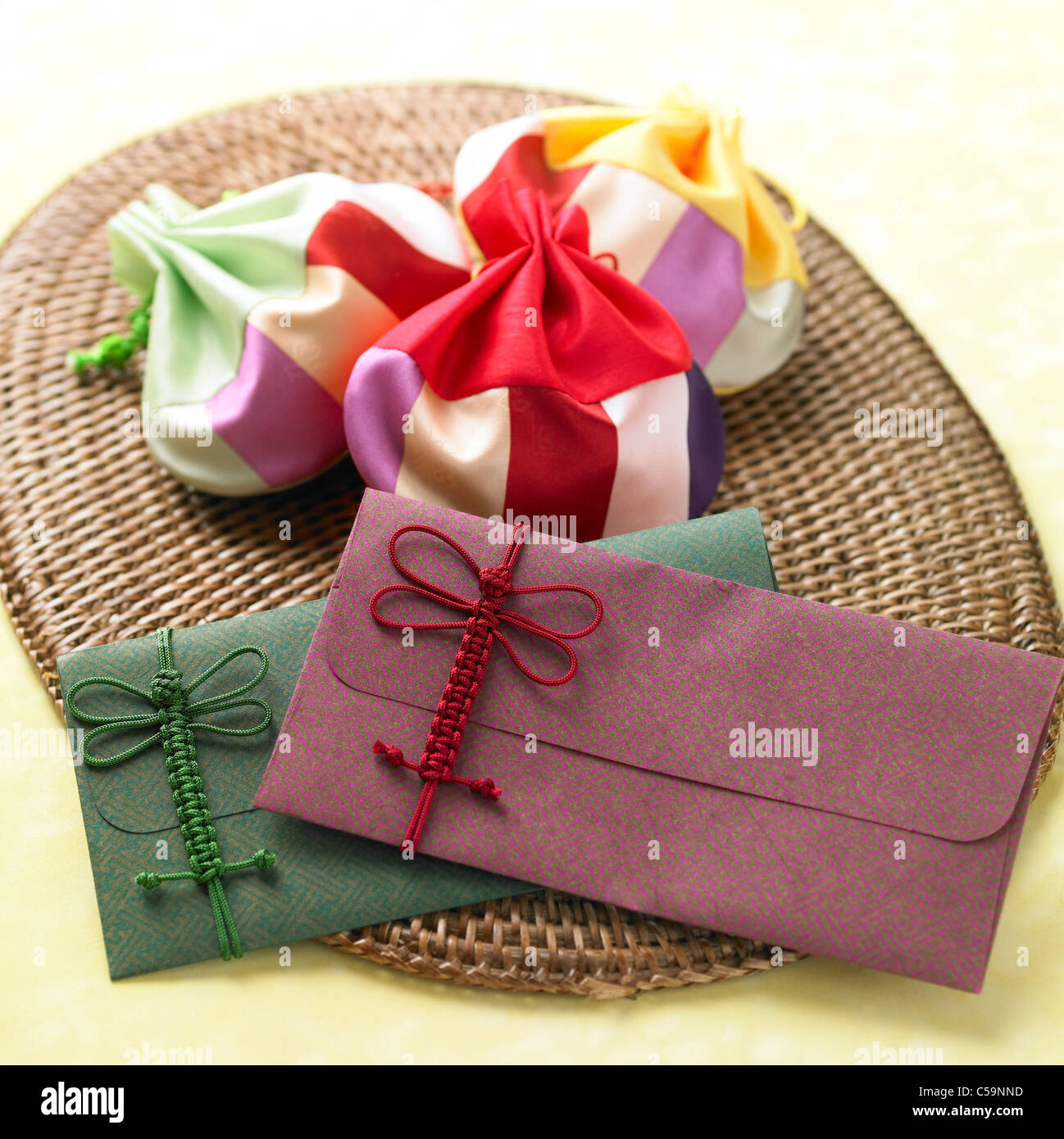 Closeup of Traditional Japanese Objects Stock Photo Alamy