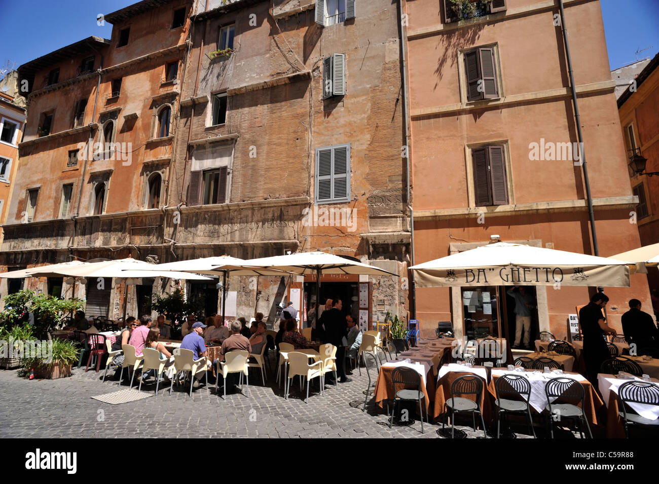 italy, rome, jewish ghetto, via del portico d'ottavia Stock Photo - Alamy