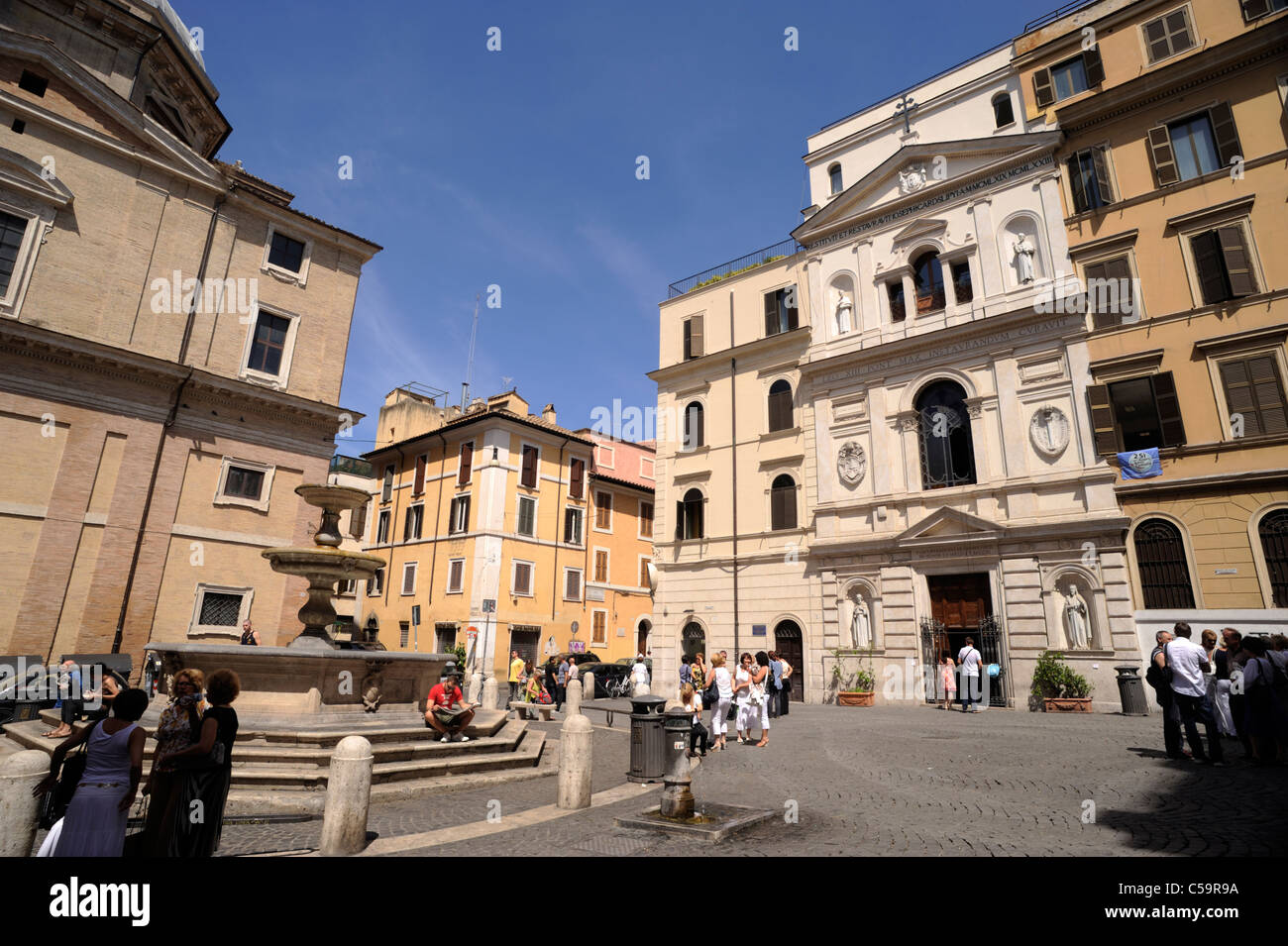 italy, rome, piazza della madonna dei monti Stock Photo