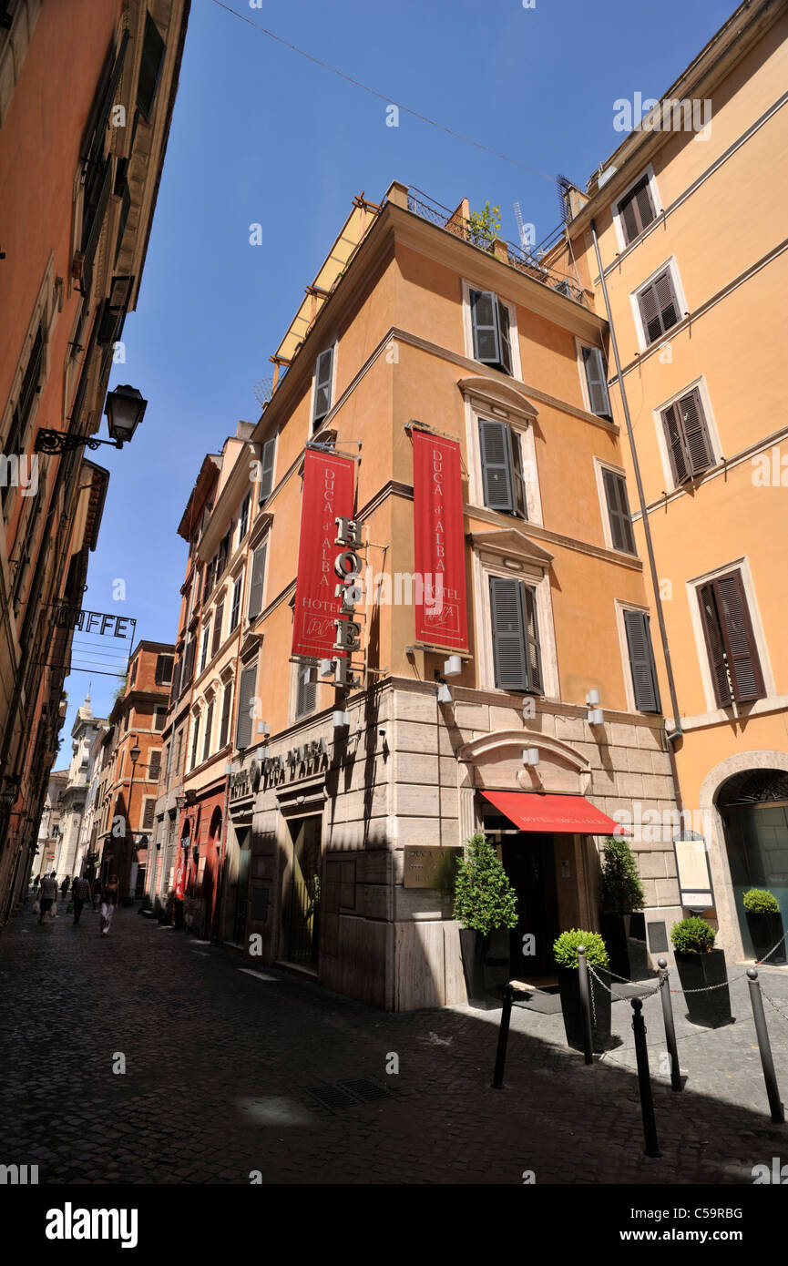 italy, rome, monti neighborhood, hotel duca d'alba Stock Photo - Alamy