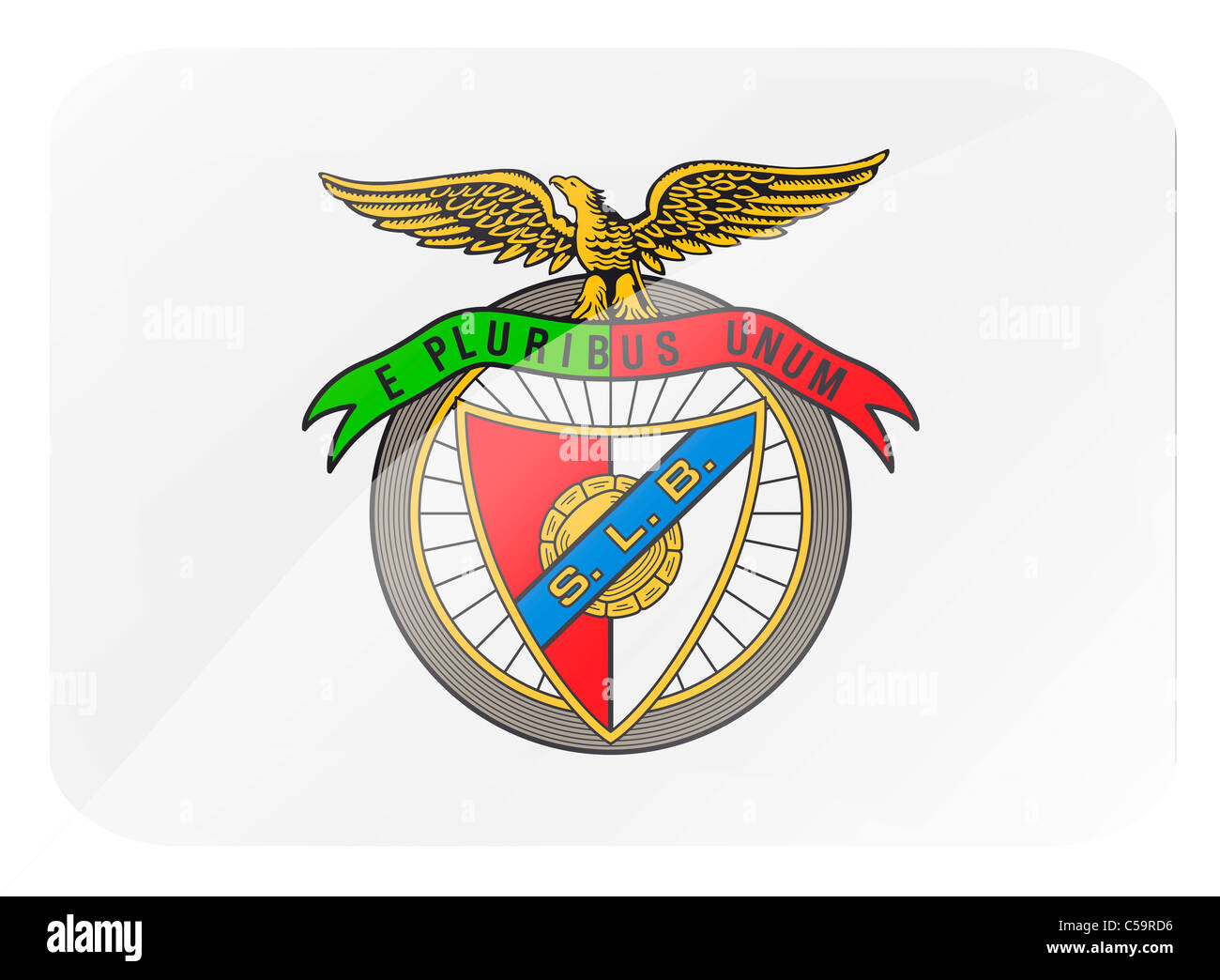 SL Benfica logo flag symbol emblem icon Stock Photo