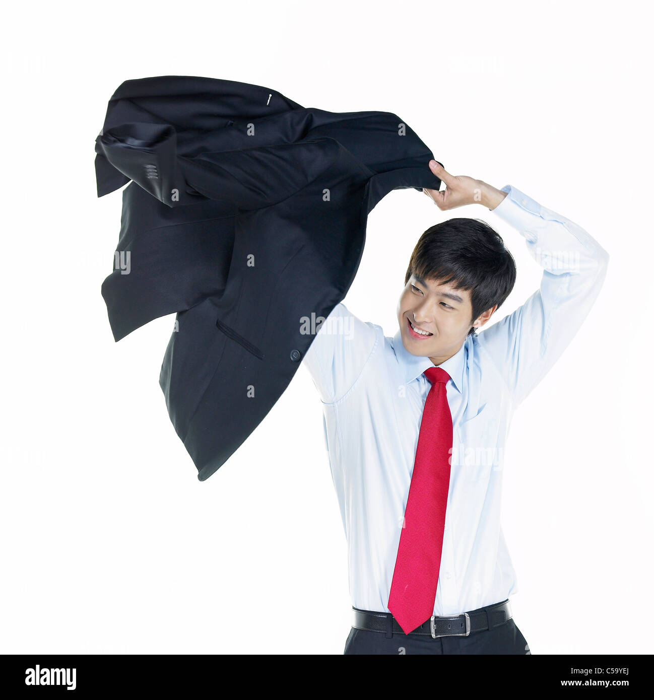 Businessman Wearing Jacket Stock Photo Alamy