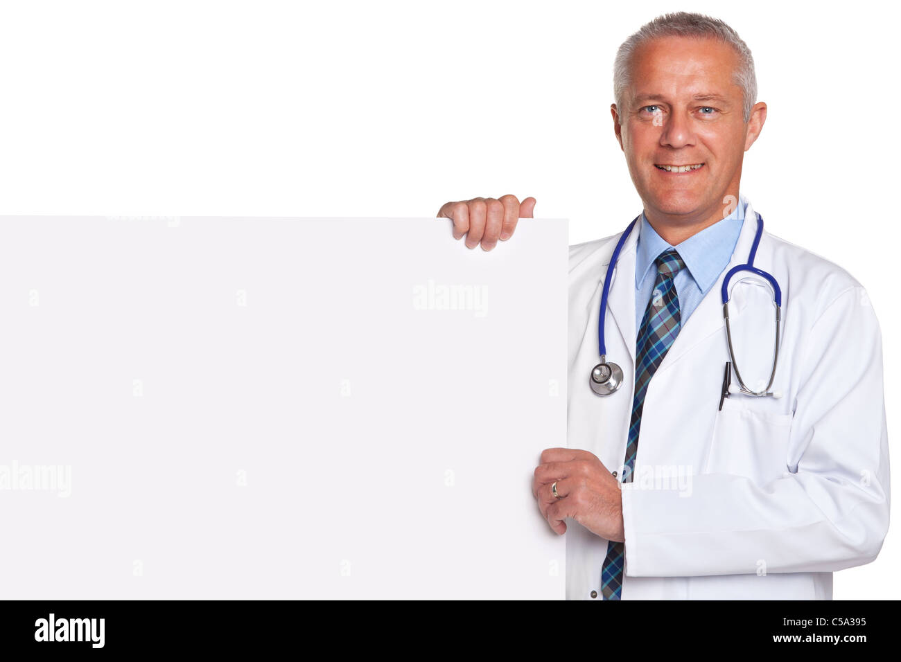 Happy smiling mature doctor hi-res stock photography and images - Alamy