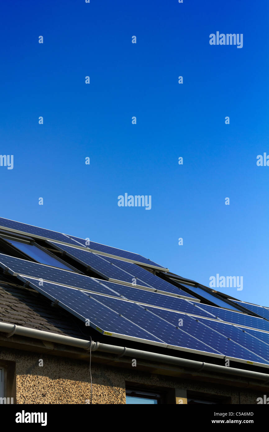 Solar panels on house roof hi-res stock photography and images - Alamy