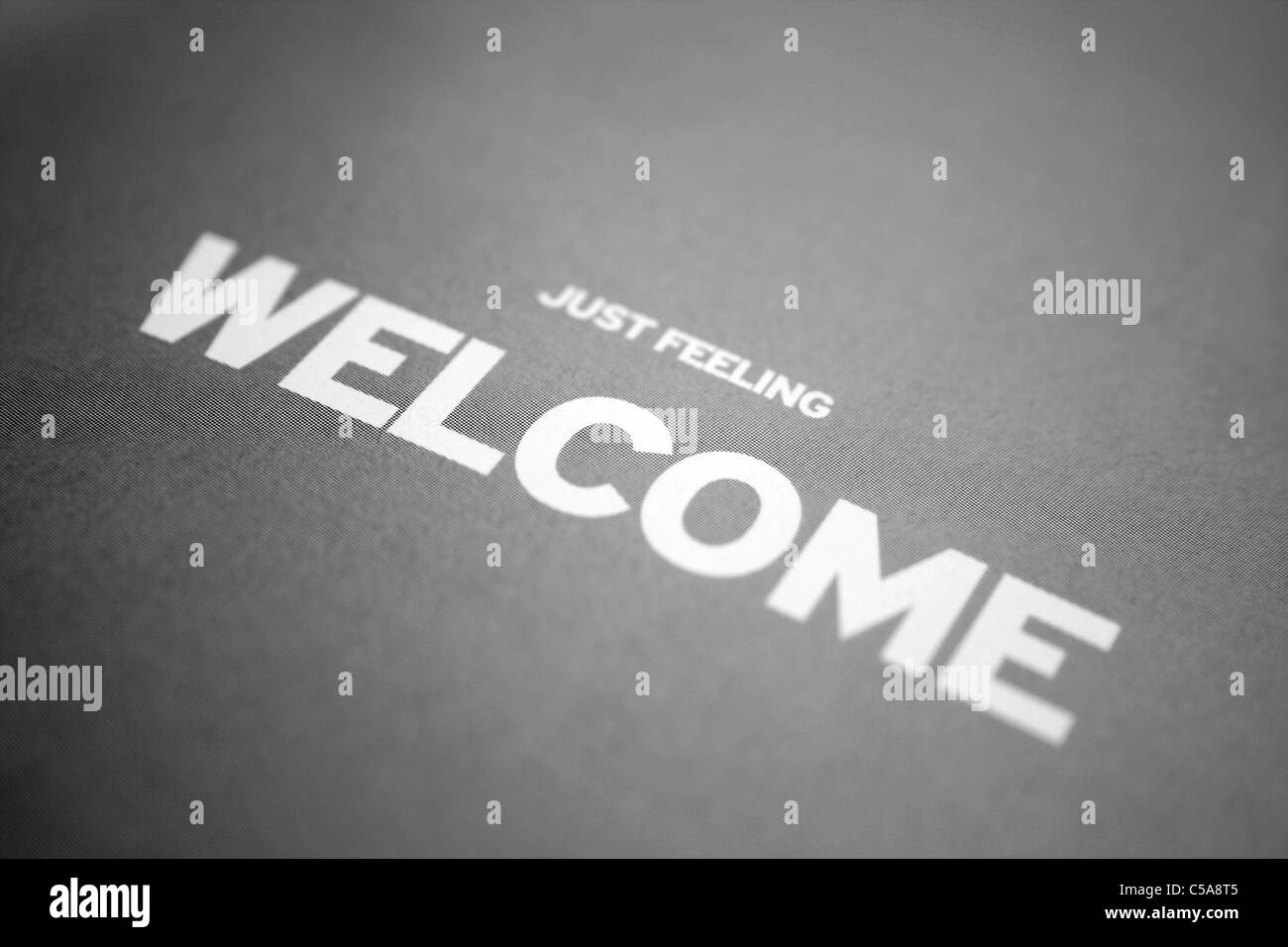 Welcome and send Black and White Stock Photos & Images - Alamy