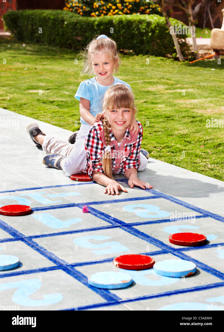 Children Playing Outdoor Games Stock Photo - Alamy