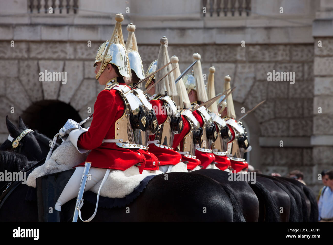 The horse and guardsman High Resolution Stock Photography and Images