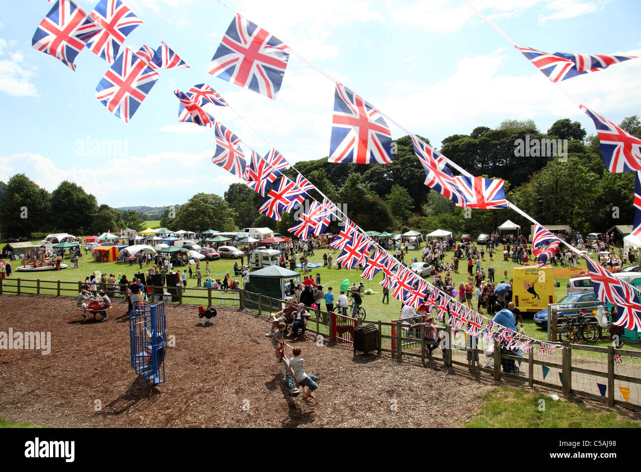 A village fete in Derbyshire, England, U.K. Stock Photo