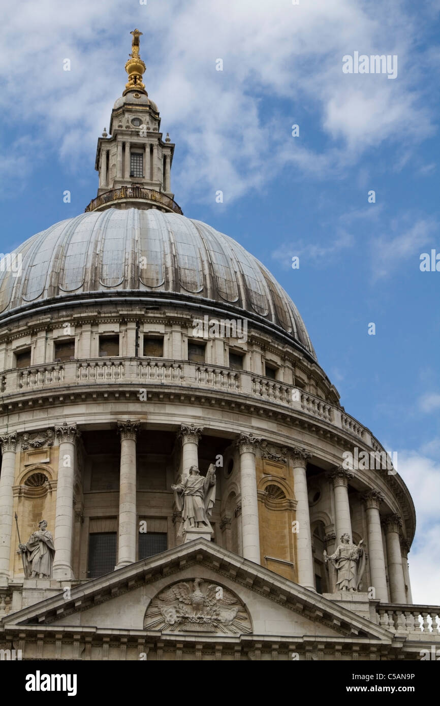 The dome of St Paul's Cathedral in London, United Kingdom Stock Photo