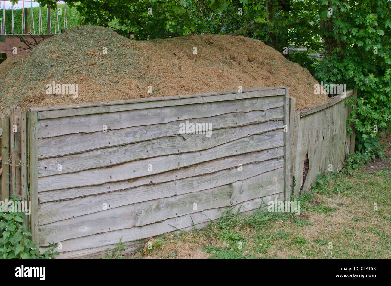 Compost heap Stock Photo